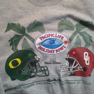 Holiday Bowl 2005 Oregon Ducks Oklahoma Sooners Crewneck Sweatshirt